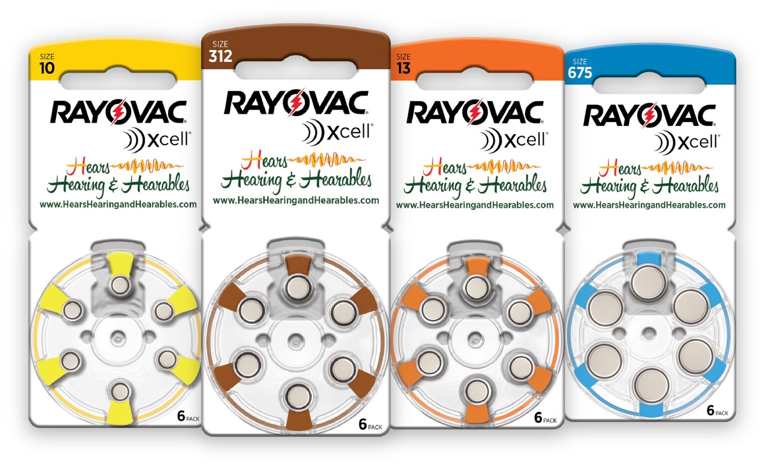 Rayovac XCell Hearing Aid Batteries Hears Hearing & Hearables