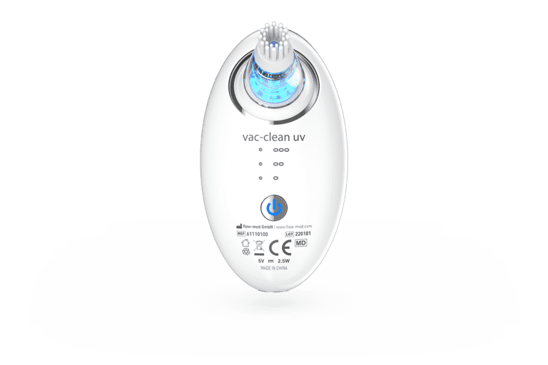 Flow Med Vac-Clean UV for cleaning and killing germs on all hearing aids