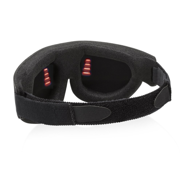 Electronic sleep mask in Red light, relaxation