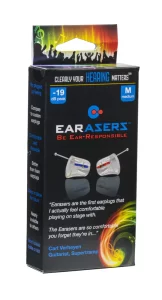 Earasers earplugs hearing protection for concerts and muscians
