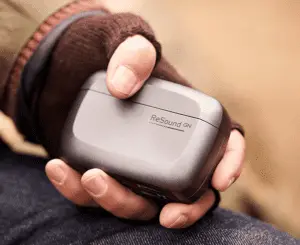 resound omnia behind-the-ear (bte) rechargeable hearing aid