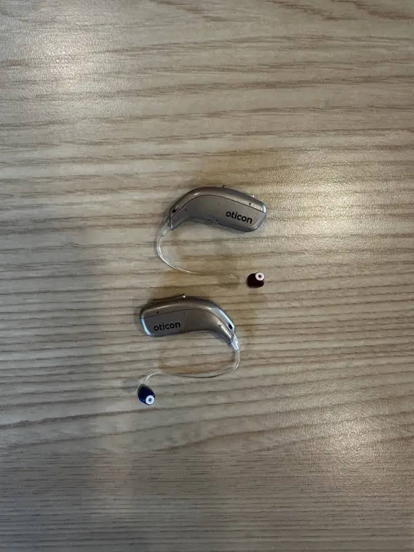 used oticon more 1 minirite r hearing aids