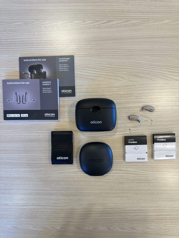 Used Oticon More 1 miniRITE R Hearing Aids