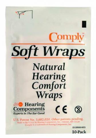 Comply wraps for lose fitting hearing aids