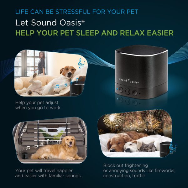 sound oasis bluetooth dog pet therapy sound system