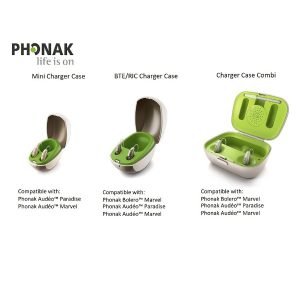 HIENADTOR 5V Charger AC DC Adapter For Phonak Case Go BTE RIC Combi Ease Life Slim