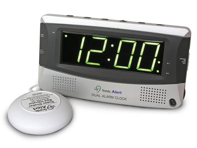 Sonic Boom Alarm Clock with super shaker super loud and vibrating alarm clock for hearing loss and heavy sleepers