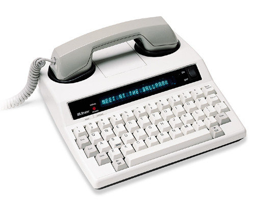 ultratec minicom iv TTY teletypwriter system for hearing loss easy phone communication