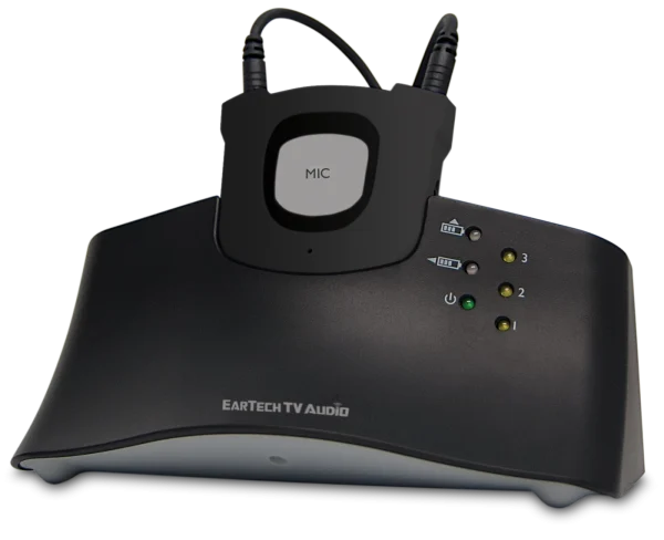 eartech tv audio rf listening system with neckloop