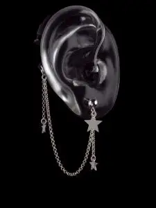 Deafmetal Riley stars hearing aid and cochlear implant retention jewlery to be used with Deafmetal holster.