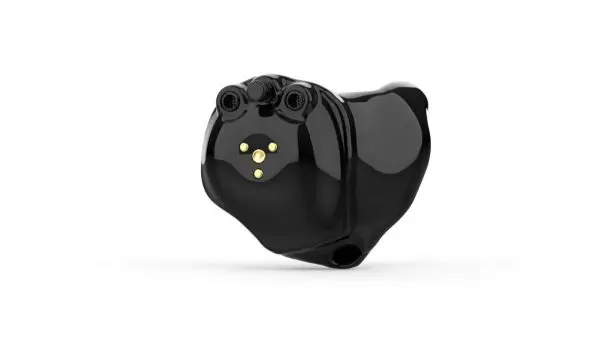 Starkey Genesis AI Custom hearing aids single black in-the-ear rechargeable hearing aid