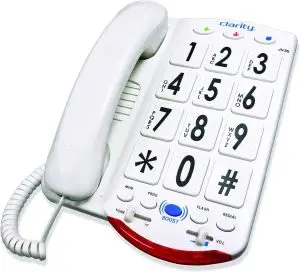 Clarity Big Button Amplified Phone for those with hearing and visual impairment