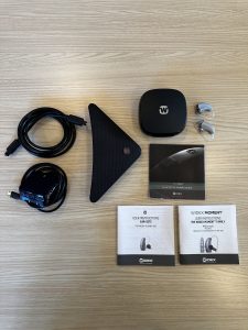 used widex moment hearing aids with tv play and supplies