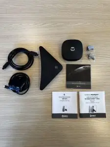 used widex moment hearing aids with tv play and supplies