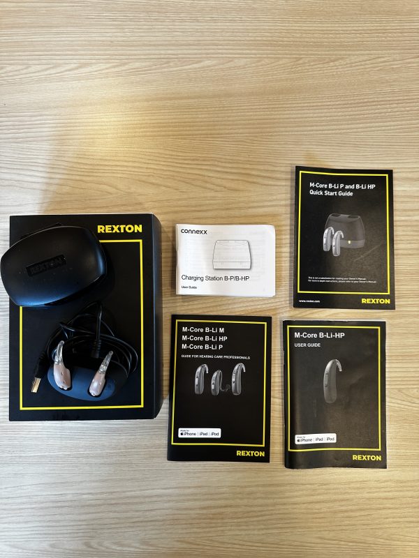 used resound bte hearing aids with box and original manuals