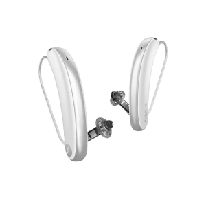 signia styletto ix hearing aids in snow white