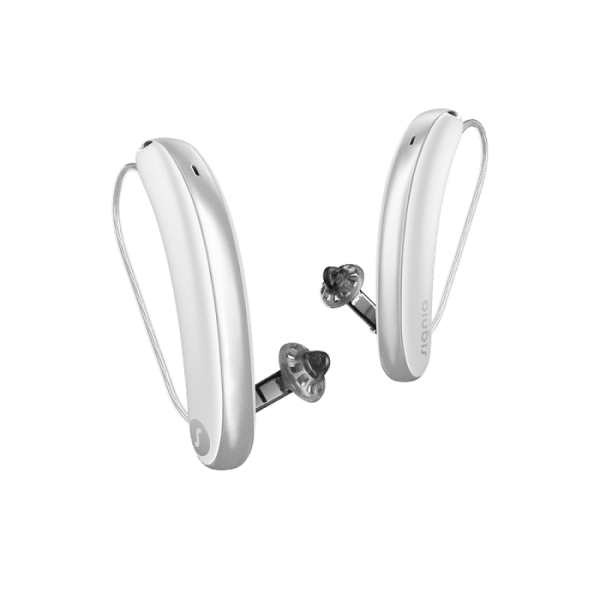 signia styletto ix hearing aids in snow white