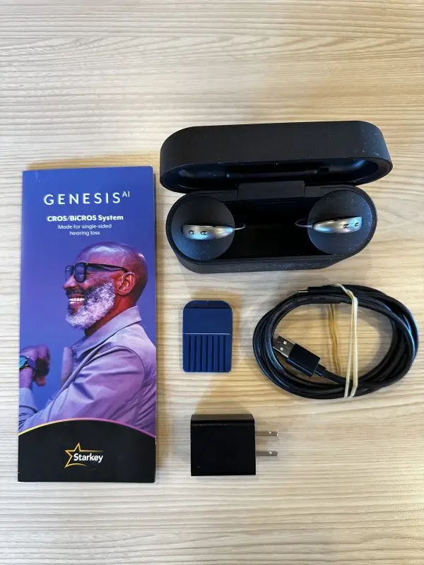used starkey genesis ai cros system and hearing aid