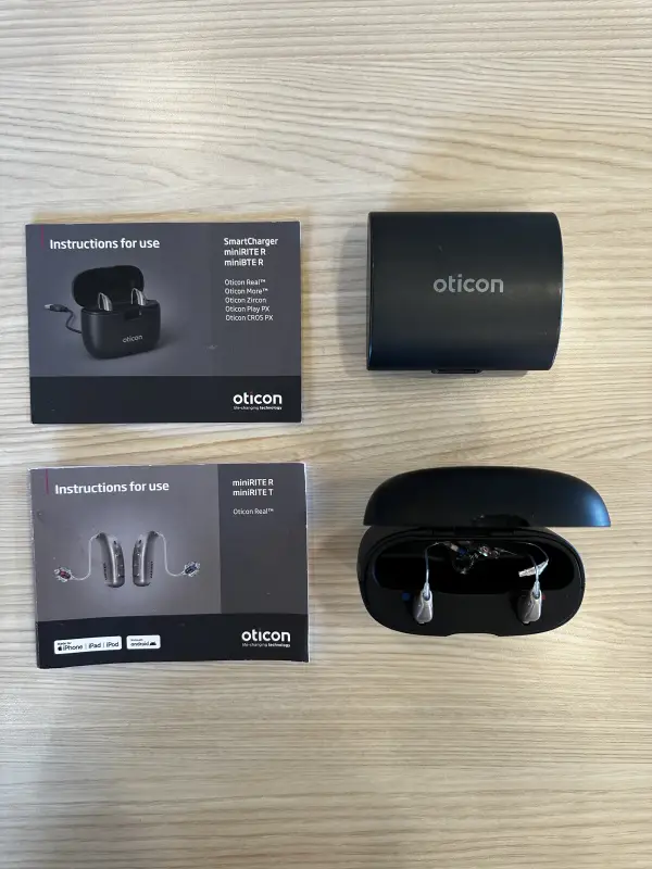 used oticon real 1 minirite r hearing aids
