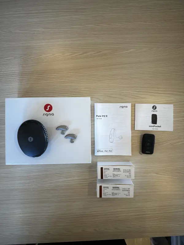 used signia pure 312 7x hearing aids