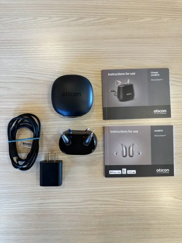 Used Oticon Intent 1 miniRITE R Hearing Aids