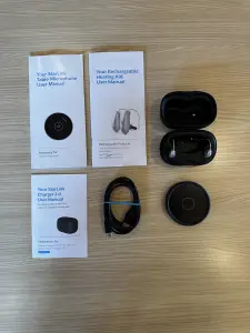 used starkey genesis ai 24 mric r hearing aids + table mic