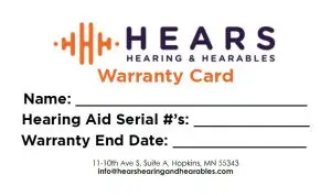 Online Repair and Warranty for Hearing aids