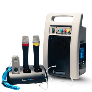 Simeon Aurcast Soundfield system with mics and speaker