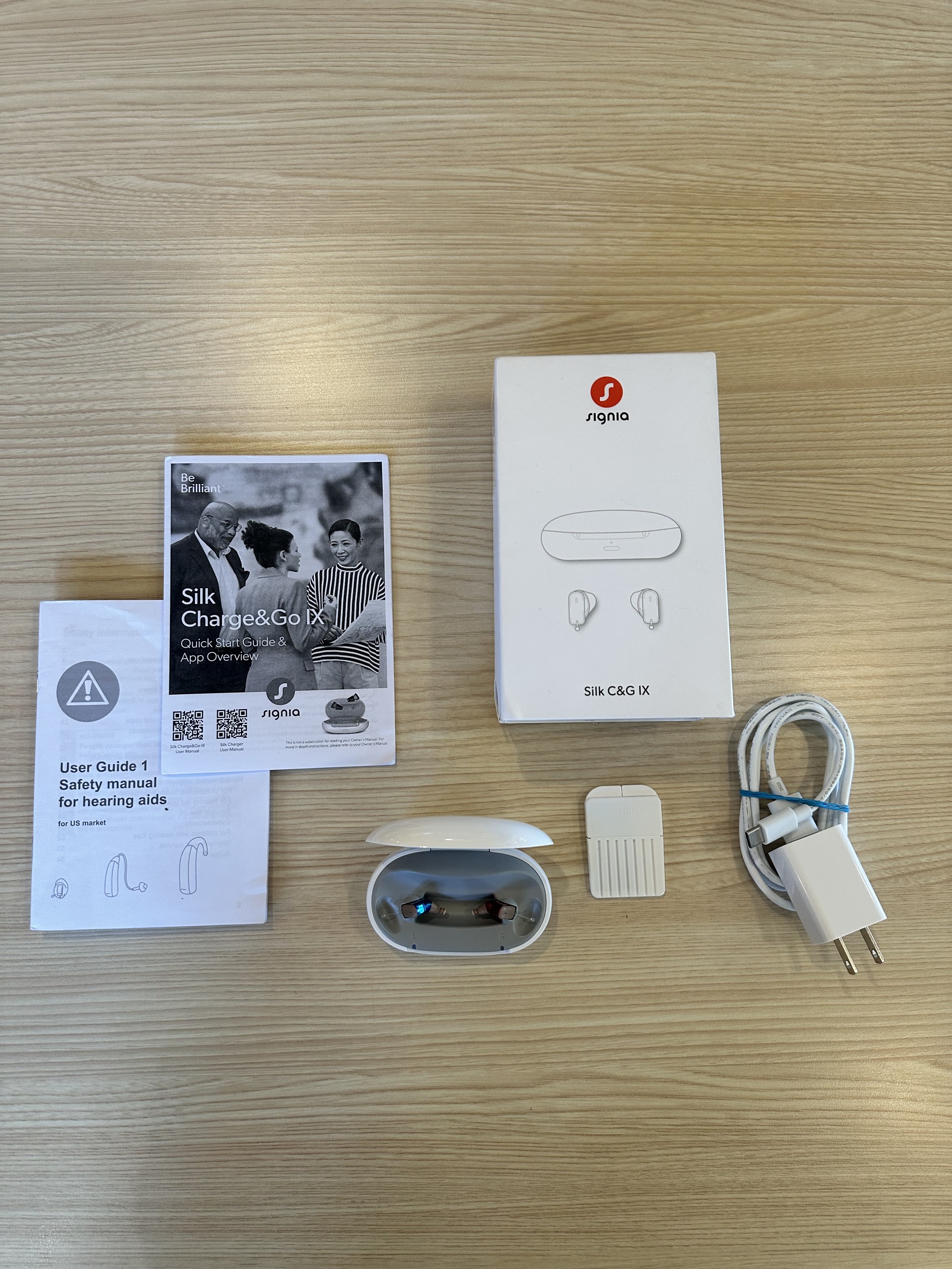 Used Signia Silk Charge&Go 7IX Hearing Aids
